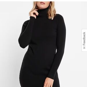 Elegant Black Turtleneck Super Soft Mini